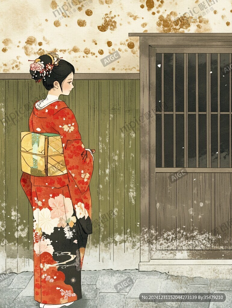 插畫藝妓