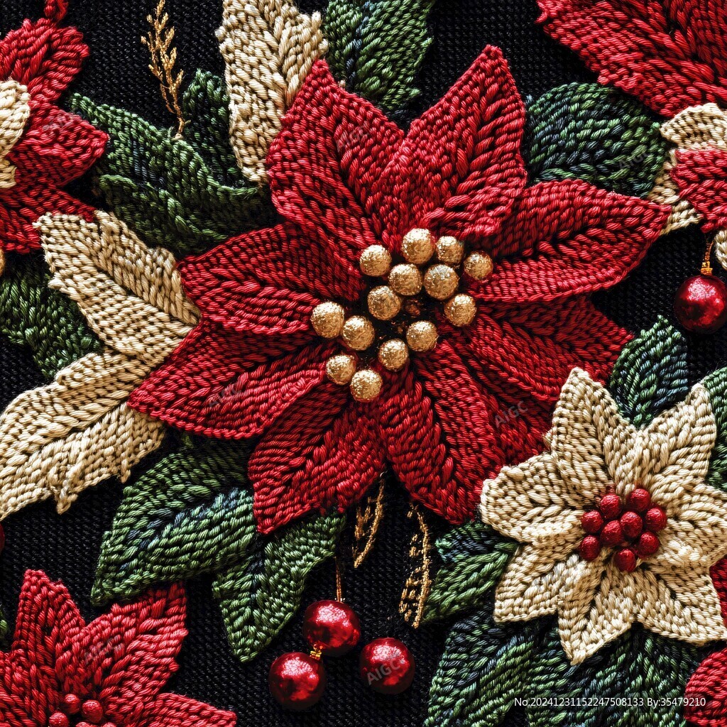 紅葉刺繡