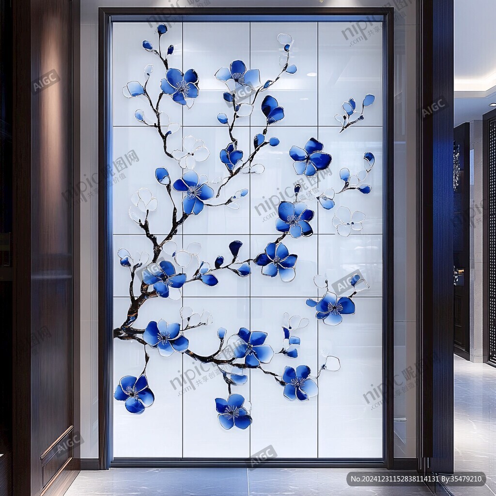 藝術玻璃屏風