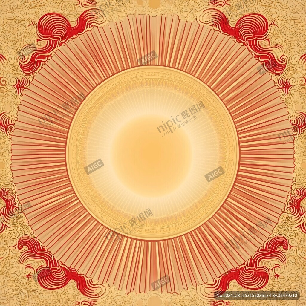 底紋龍鳳呈祥鳳凰卷