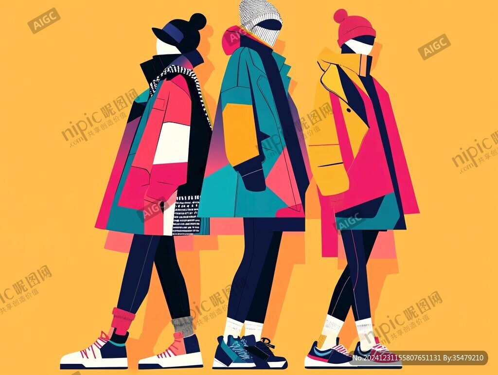 潮流服飾插畫