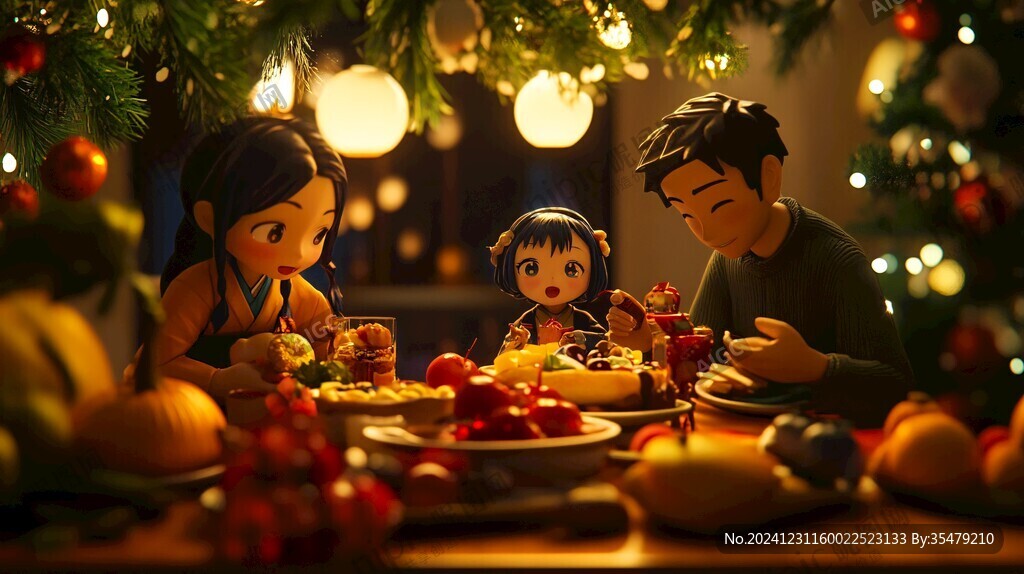 圣誕節平安夜團圓飯