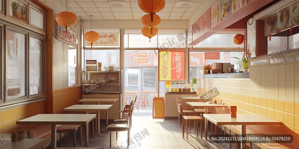 快餐小店場景