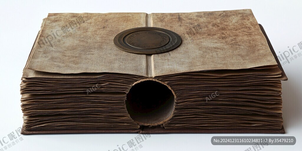復古書造型效果圖