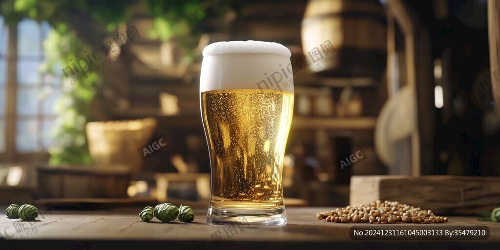 啤酒水花質感特效
