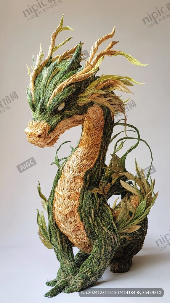 龍年草雕