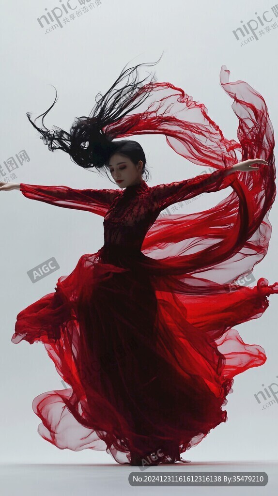 現(xiàn)代舞民族舞美女人物