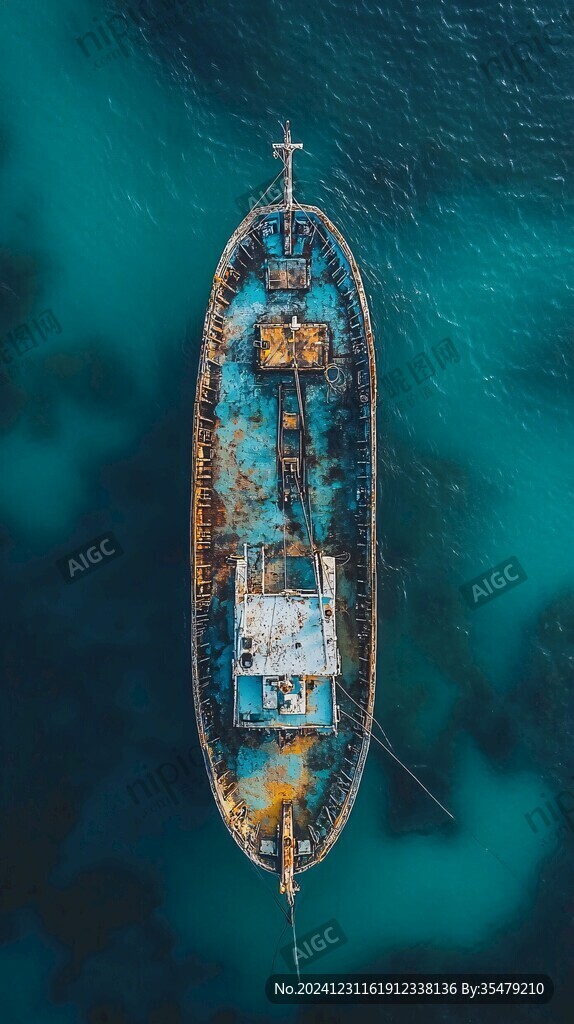 輪船航拍