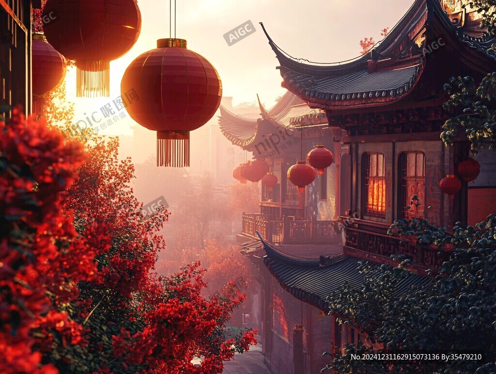 紅燈籠與建筑