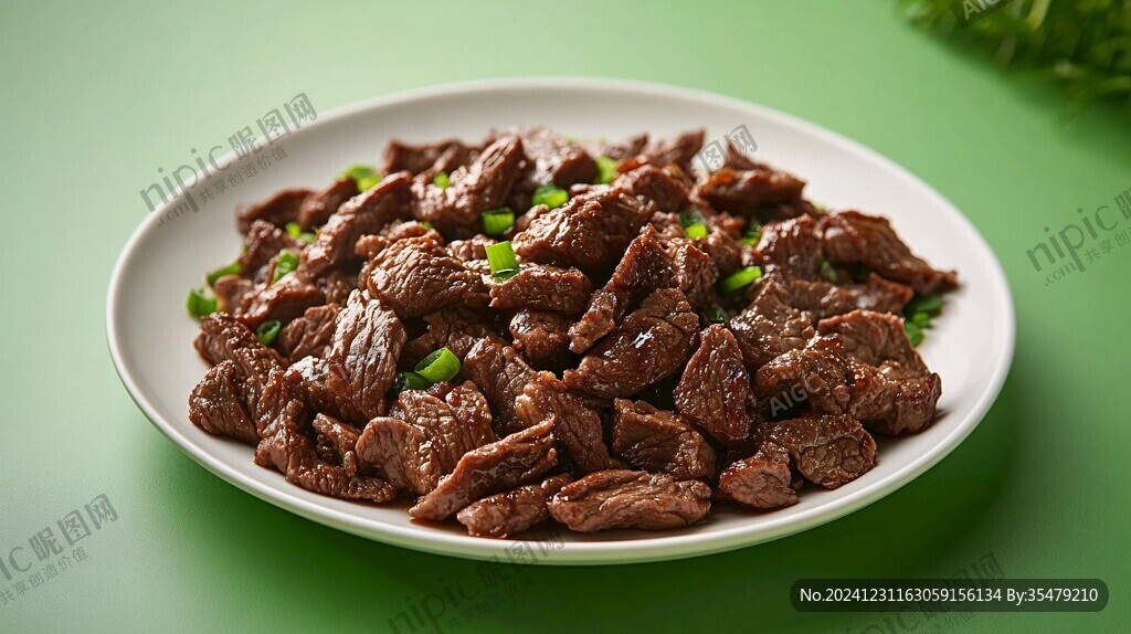 一碟牛肉粒