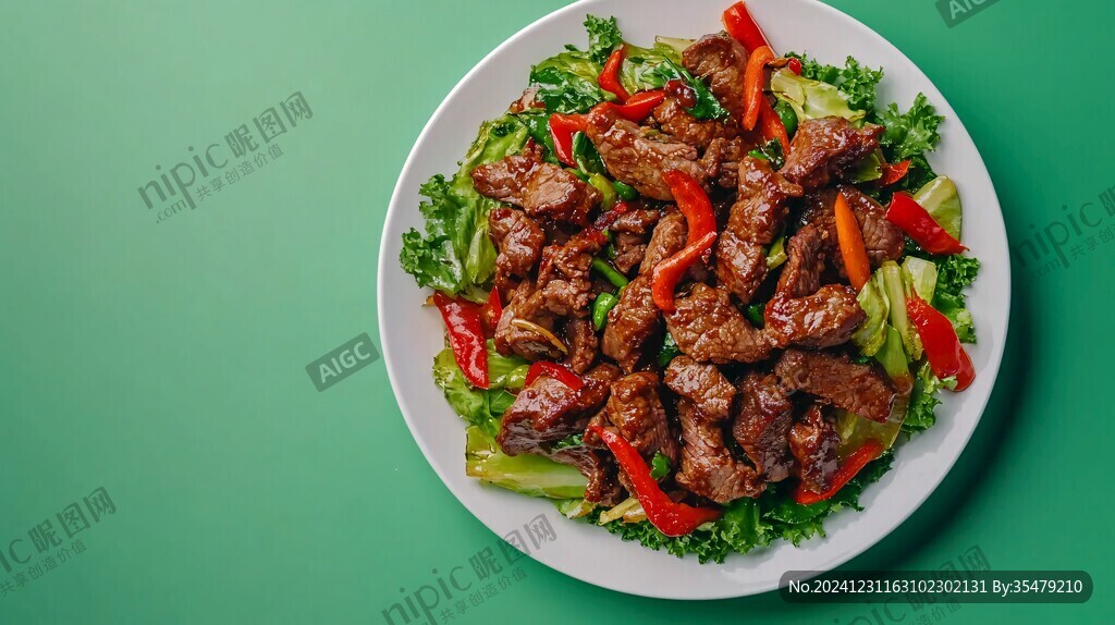 辣炒牛肉爆炒牛肉綠色