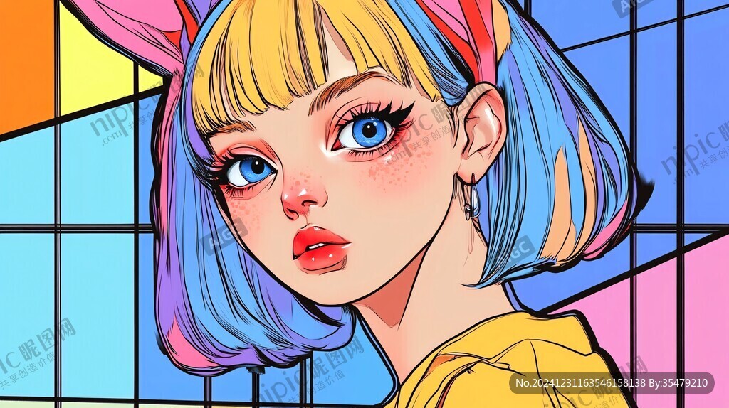 波普風(fēng)插畫