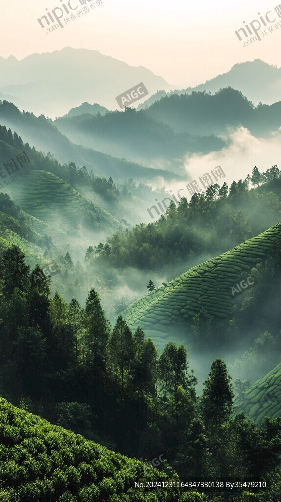 茶山曉霧