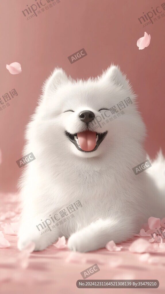 原創插畫薩摩耶
