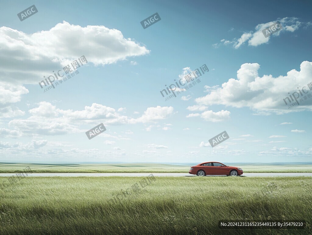 草原藍天汽車