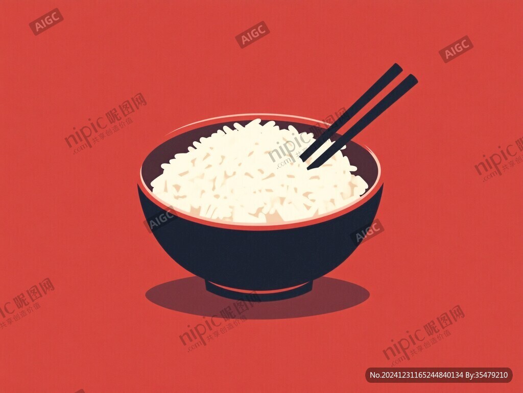 米飯插畫