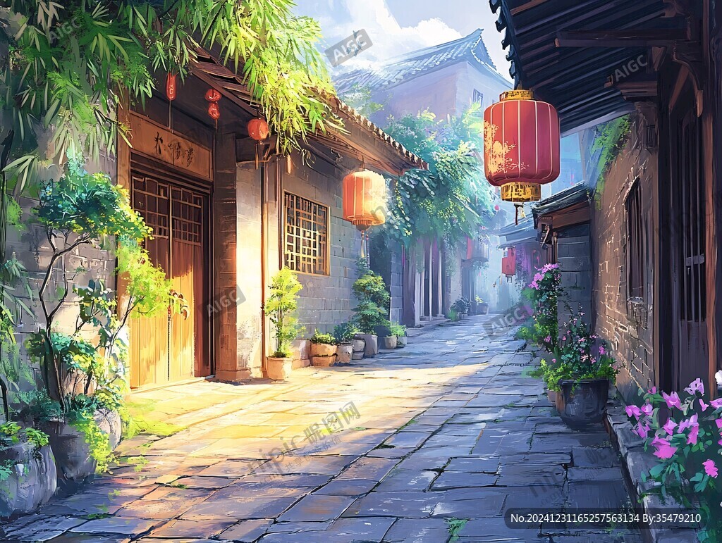 江南小巷場景