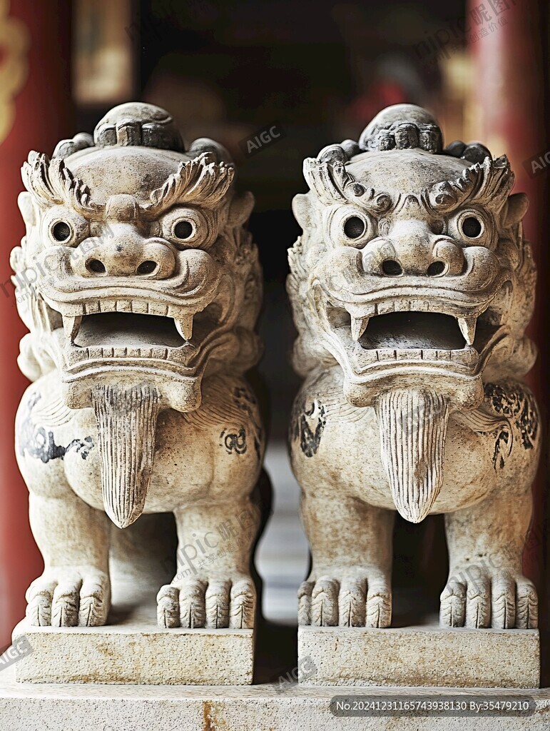 對獅磚塑