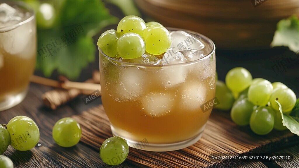 陽光玫瑰葡萄水果茶