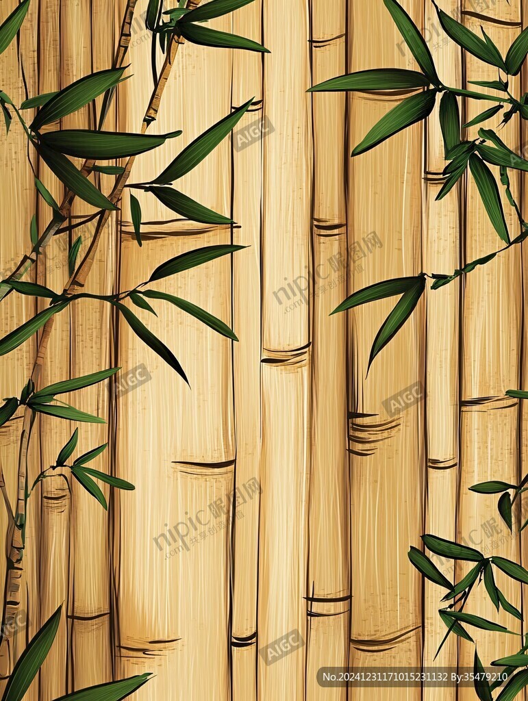 竹紋背景墻裝飾背景