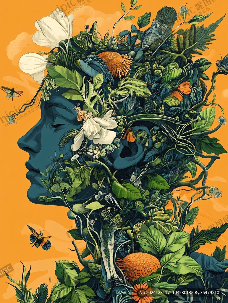 人與自然類插圖
