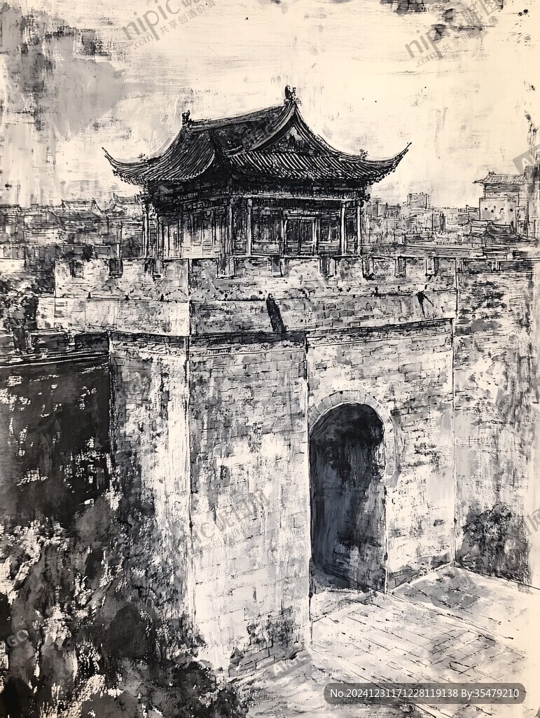 古城油畫(huà)