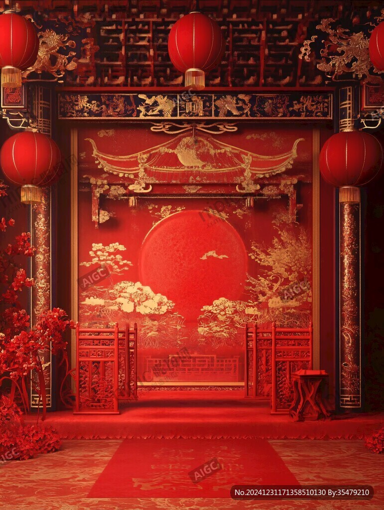 喜堂場景