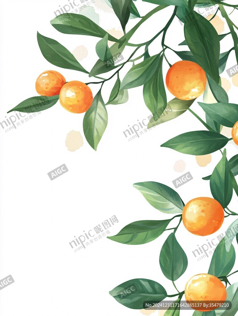 砂糖桔插畫
