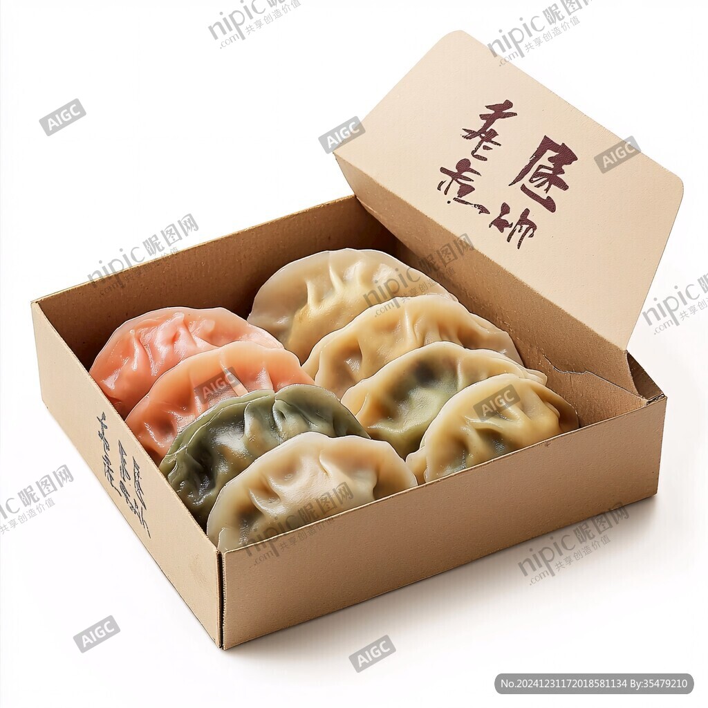 五彩水餃牛肉蒸餃單張