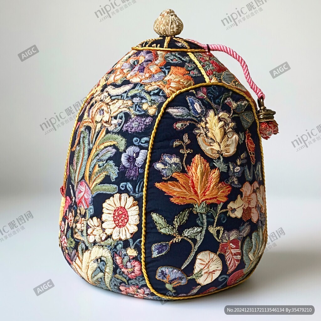 繪花葫蘆帽