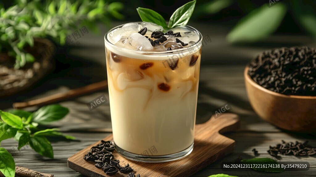 仙草布丁奶茶
