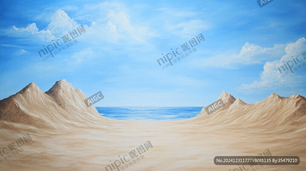 戈壁灘插畫