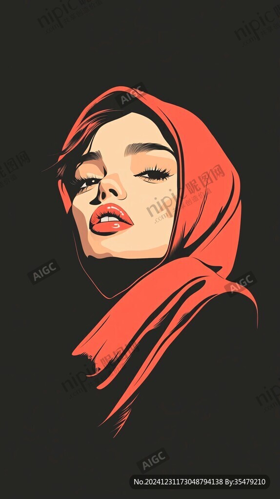 高級感女插畫