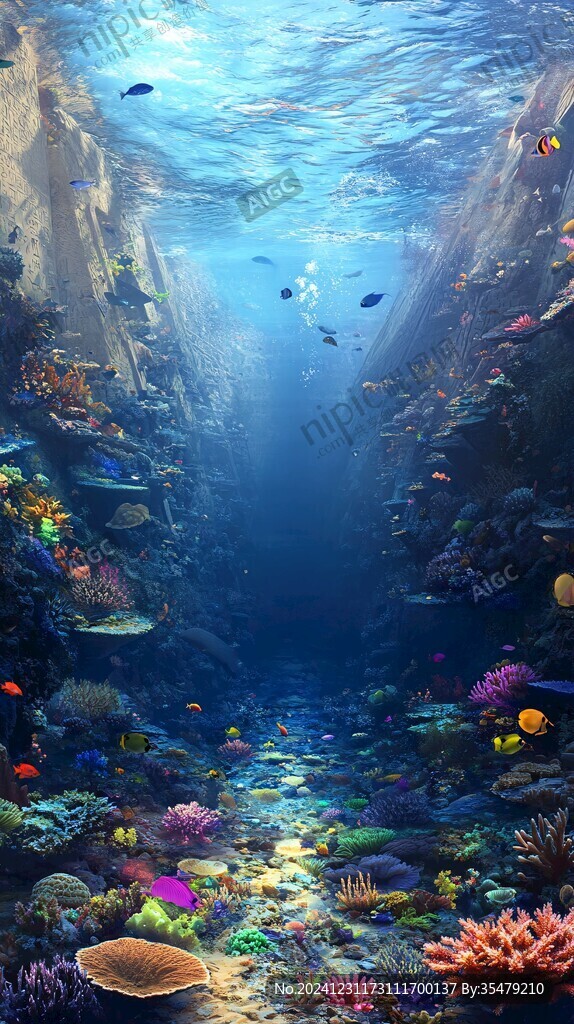 海底世界3d立體背景