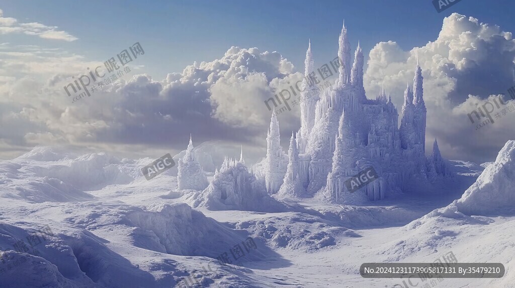 冰雪之城背景