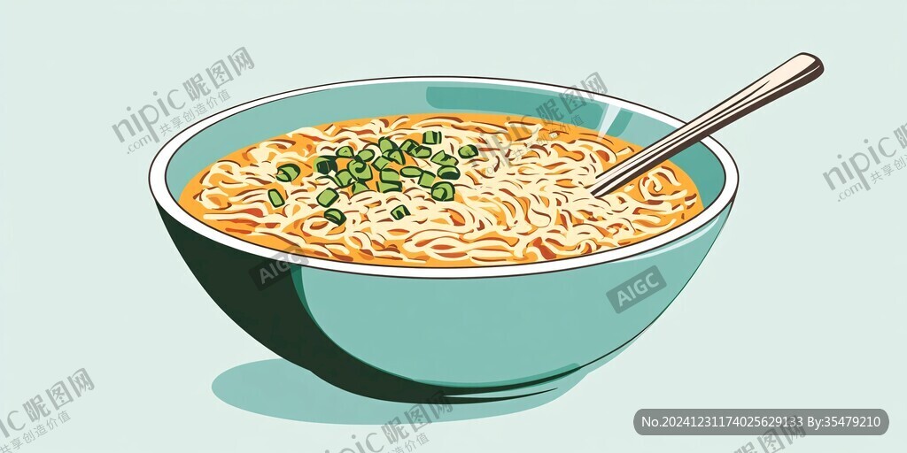 熱干面插畫