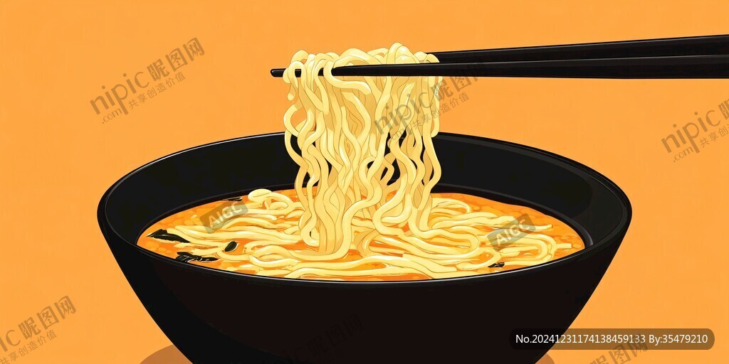 熱干面插畫