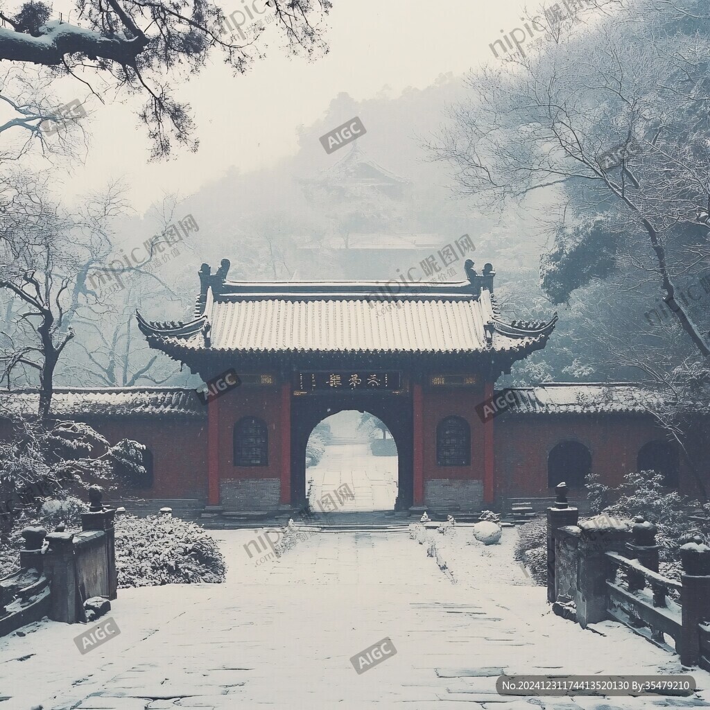 冬日山門