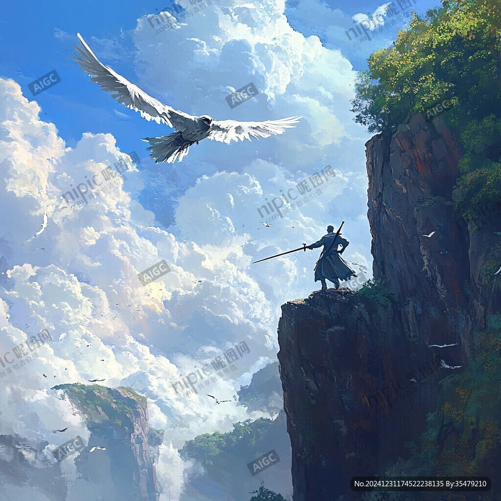 武當(dāng)山插畫