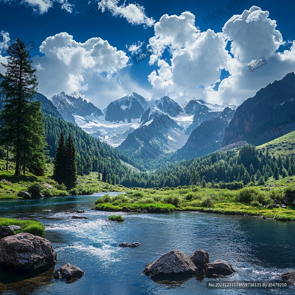 唯美自然山青水秀