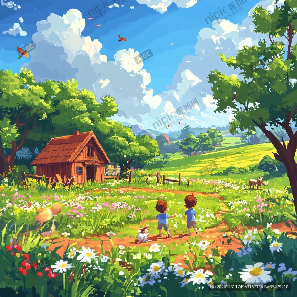 戶外童趣場景