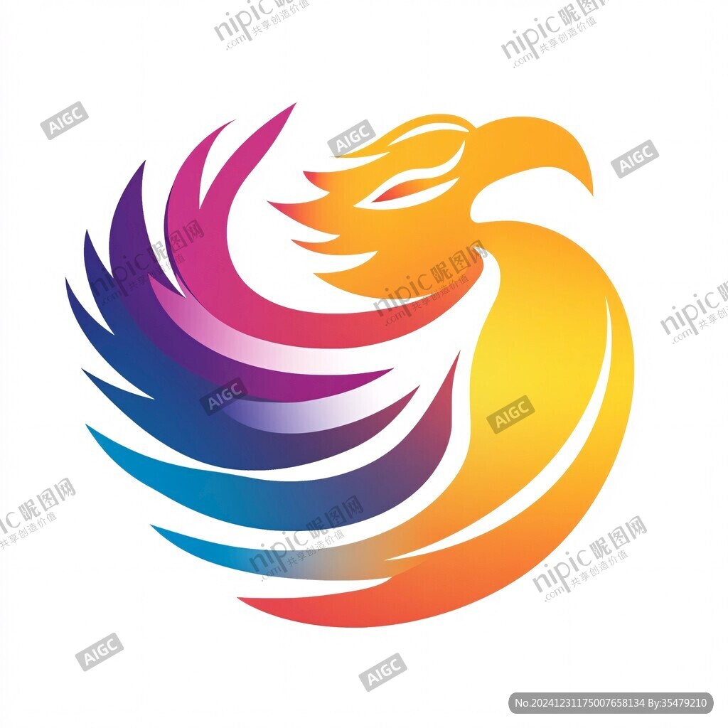 彩色鳳凰logo
