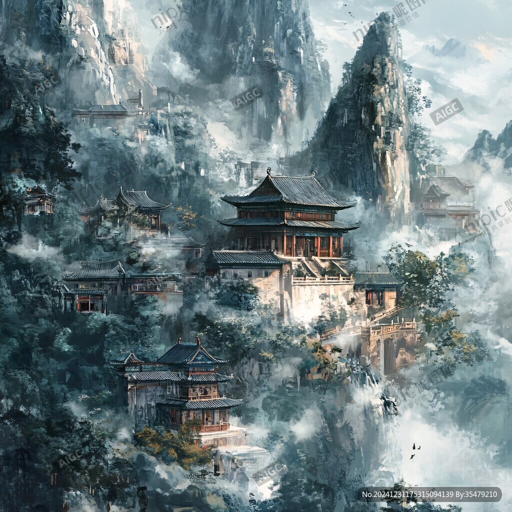 古風仙境天上宮闕