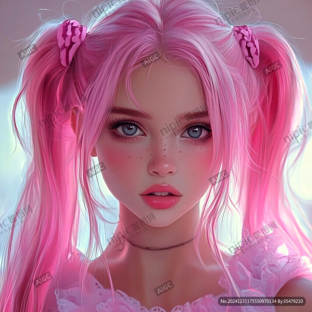 粉色頭發(fā)少女