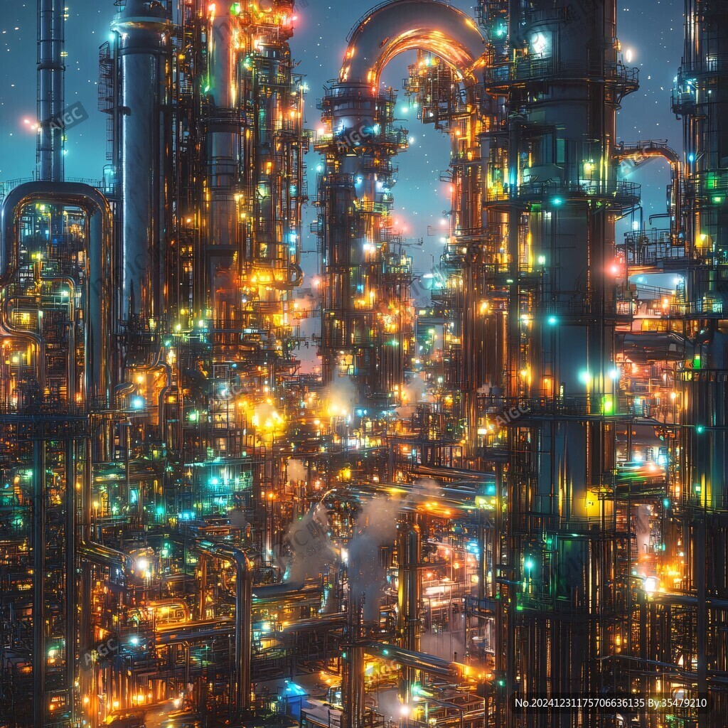 科幻工廠背景