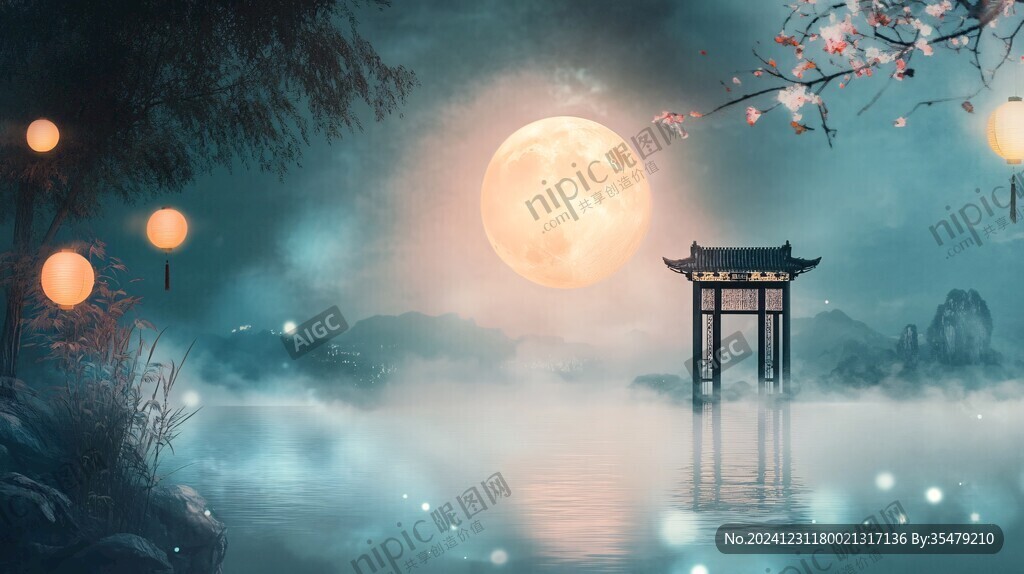 夢(mèng)幻中秋節(jié)場(chǎng)景