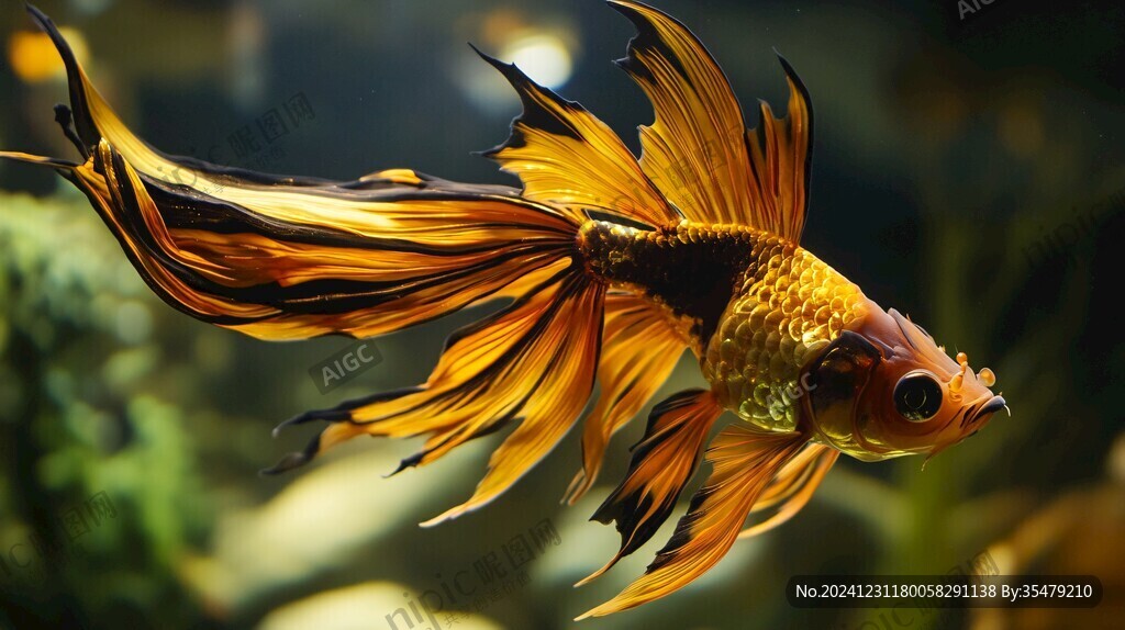 獅頭金魚特寫
