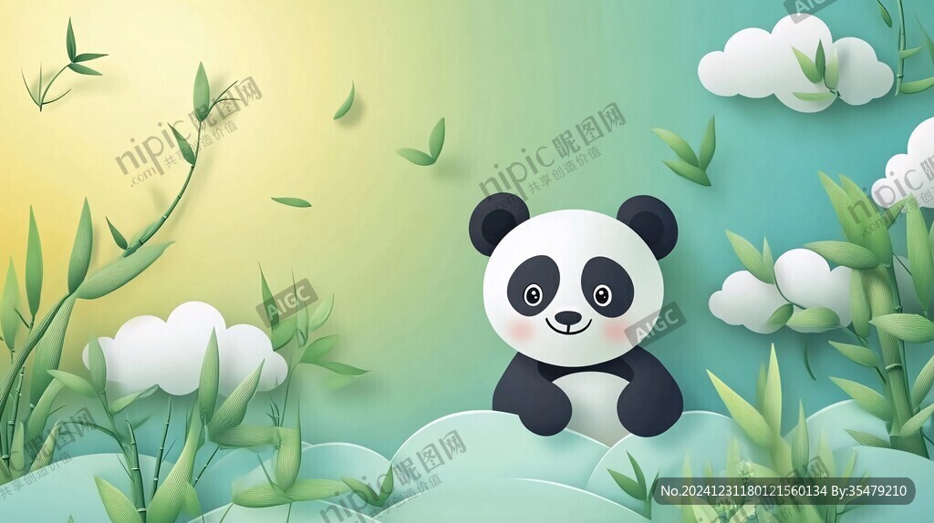 卡通熊貓壁紙
