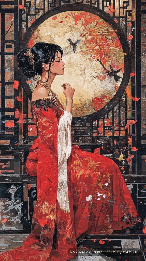 工筆古典美女