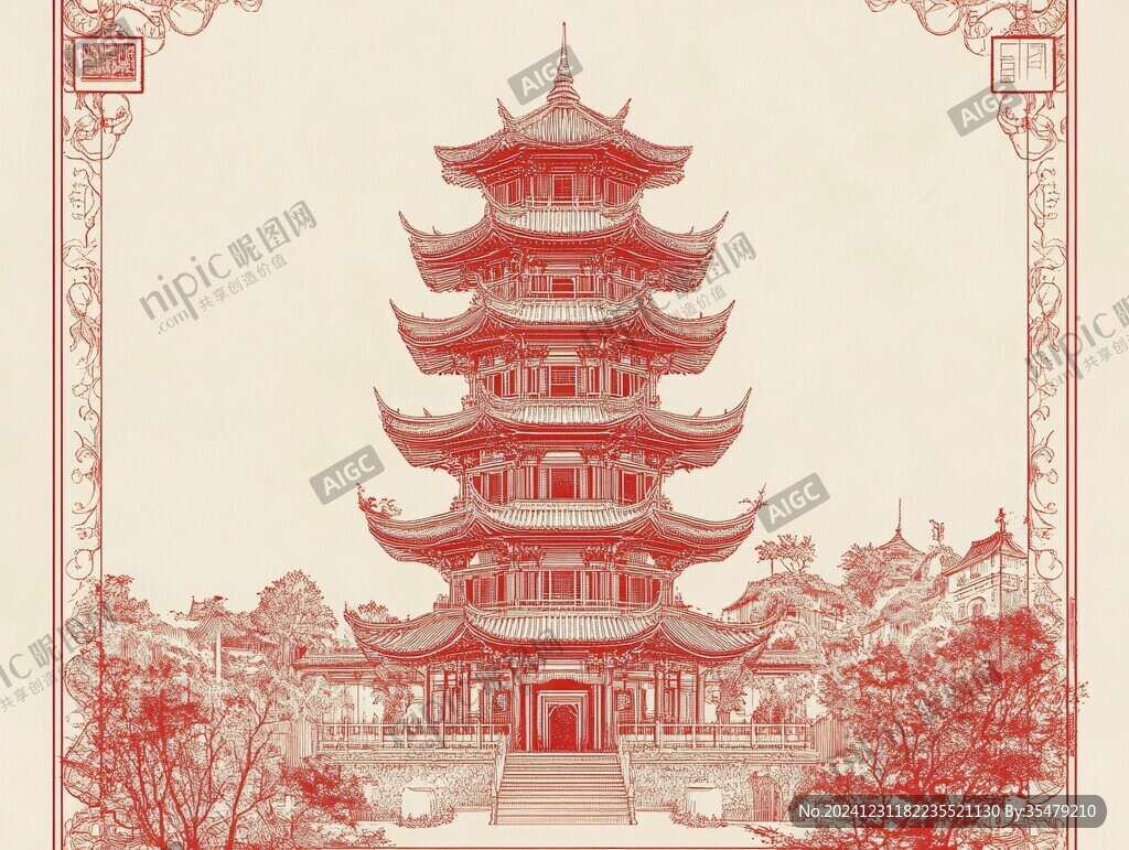 黃鶴樓插畫